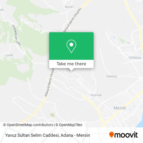 Yavuz Sultan Selim Caddesi map