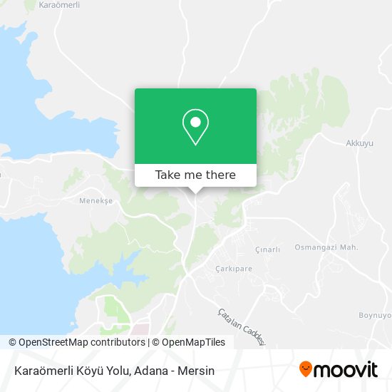 Karaömerli Köyü Yolu map
