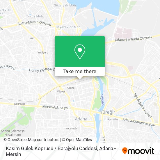 Kasım Gülek Köprüsü / Barajyolu Caddesi map