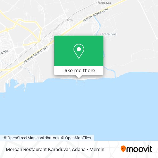 Mercan Restaurant Karaduvar map