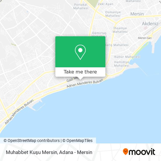Muhabbet Kuşu Mersin map