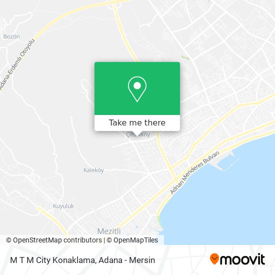 M T M City Konaklama map