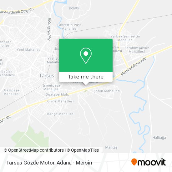 Tarsus Gözde Motor map