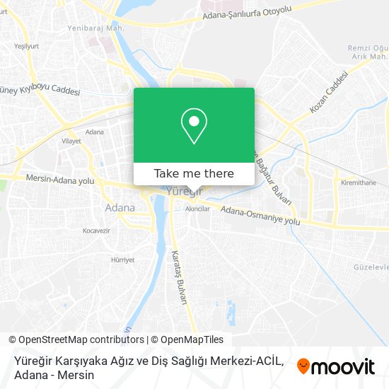 Yüreğir Karşıyaka Ağız ve Diş Sağlığı Merkezi-ACİL map