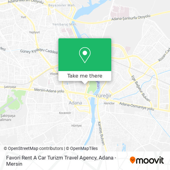 Favori Rent A Car Turizm Travel Agency map