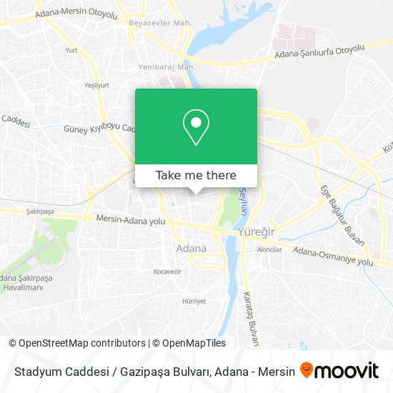 Stadyum Caddesi / Gazipaşa Bulvarı map