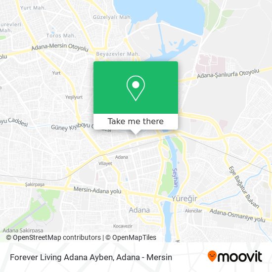 Forever Living Adana Ayben map