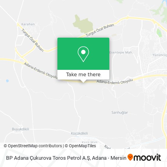 BP Adana Çukurova Toros Petrol A.Ş map