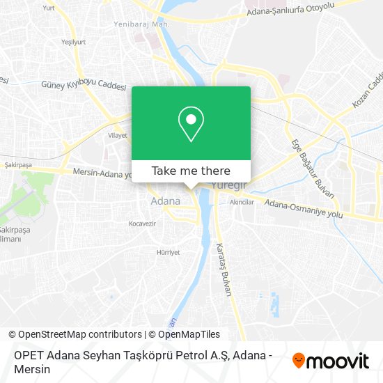 OPET Adana Seyhan Taşköprü Petrol A.Ş map
