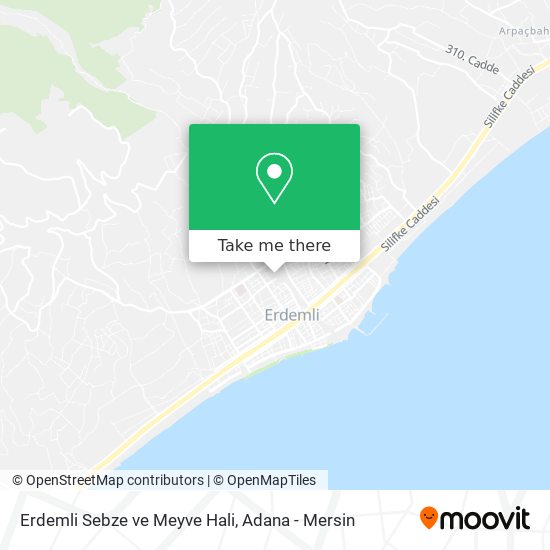 Erdemli Sebze ve Meyve Hali map