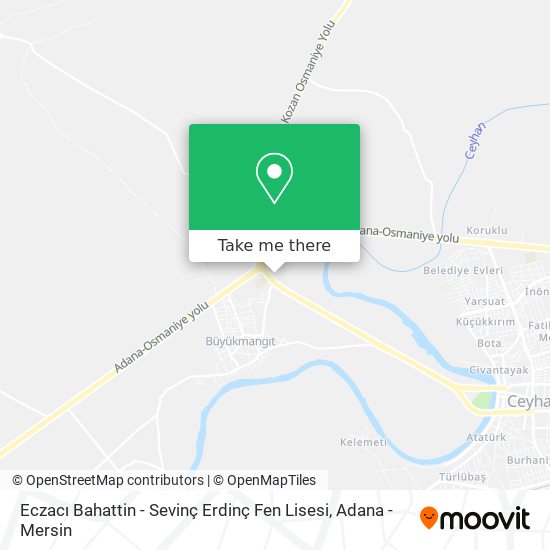 Eczacı Bahattin - Sevinç Erdinç Fen Lisesi map