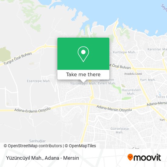Yüzüncüyıl Mah. map