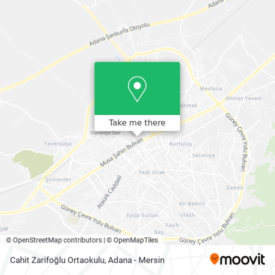 Cahit Zarifoğlu Ortaokulu map