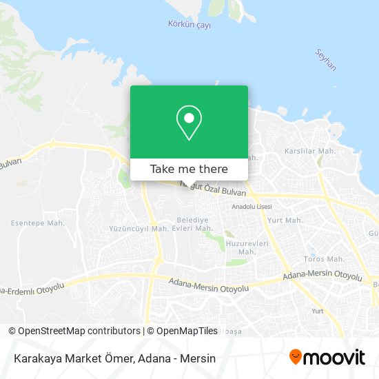 Karakaya Market Ömer map