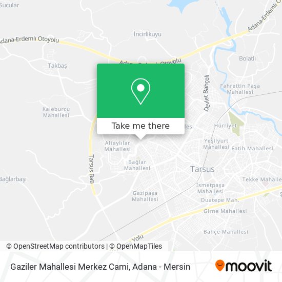 Gaziler Mahallesi Merkez Cami map