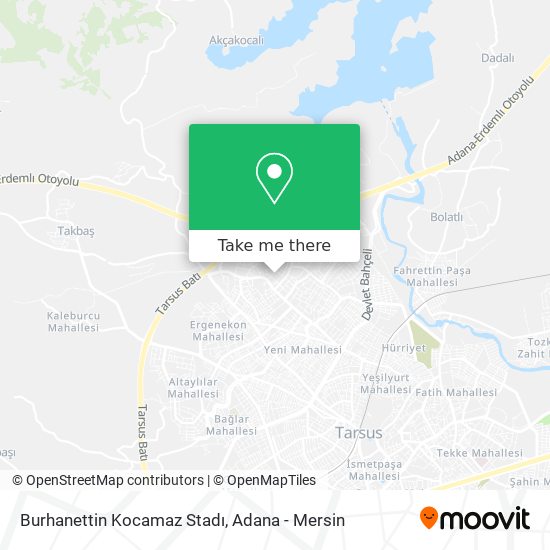 Burhanettin Kocamaz Stadı map