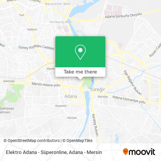 Elektro Adana - Süperonline map