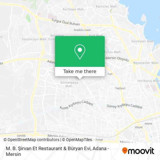M. B. Şirvan Et Restaurant &  Büryan Evi map