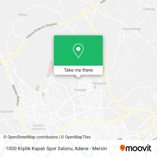 1000 Kişilik Kapalı Spor Salonu map