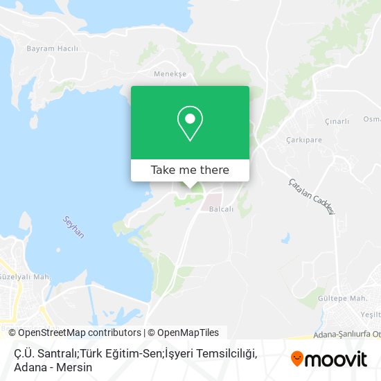 Ç.Ü. Santralı;Türk Eğitim-Sen;İşyeri Temsilcilıği map