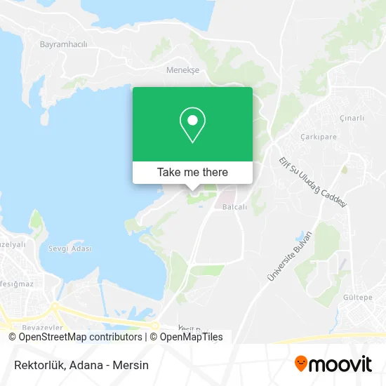 Rektorlük map