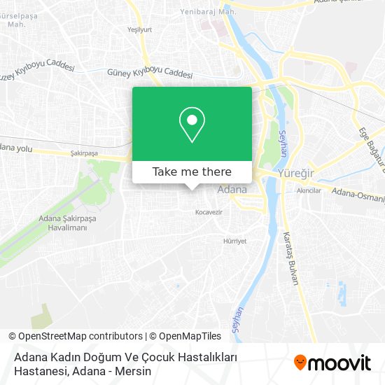 Adana Kadın Doğum Ve Çocuk Hastalıkları Hastanesi map