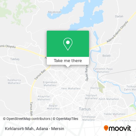 Kırklarsırtı Mah. map