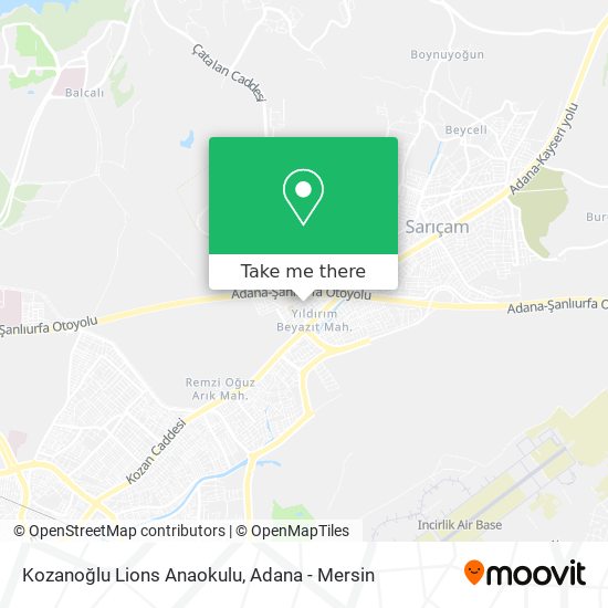 Kozanoğlu Lions Anaokulu map