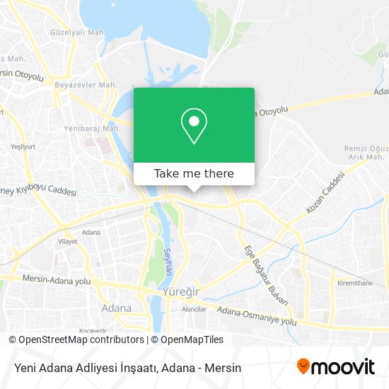 Yeni Adana Adliyesi İnşaatı map
