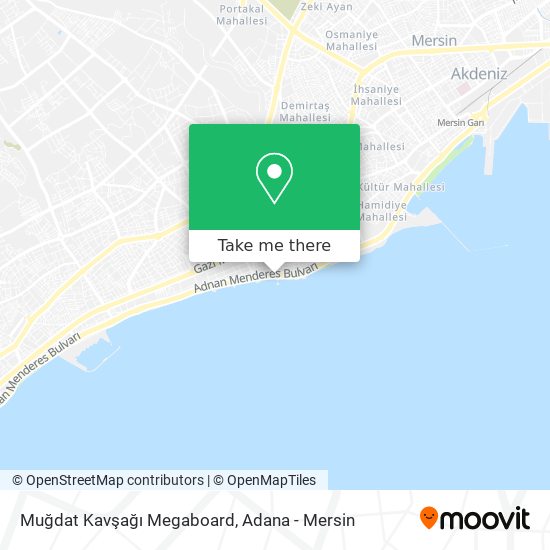 Muğdat Kavşağı Megaboard map