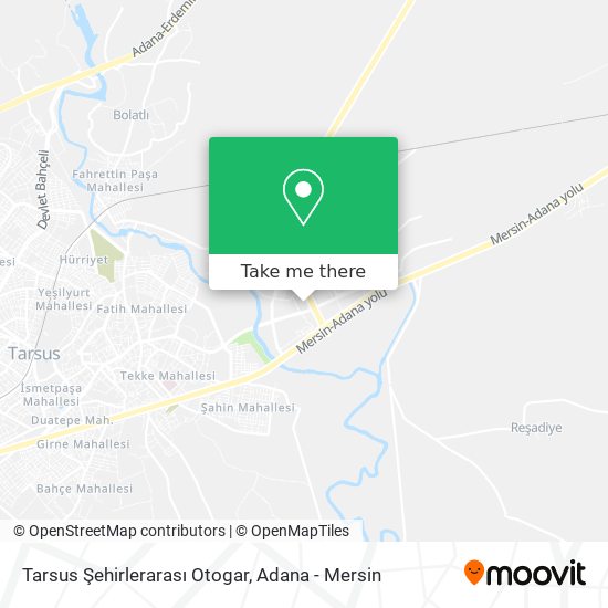 Tarsus Şehirlerarası Otogar map