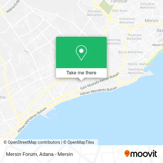 Mersin Forum map