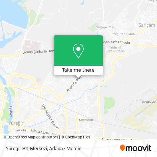 Yüreğir Ptt Merkezi map