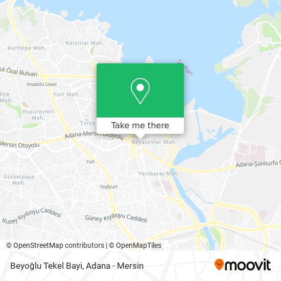 Beyoğlu Tekel Bayi map