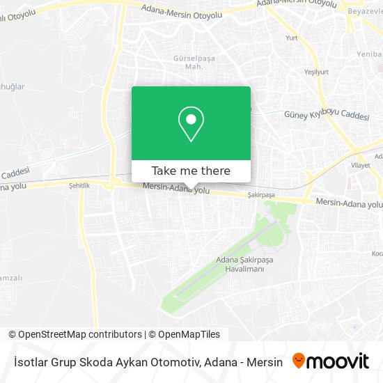 İsotlar Grup Skoda Aykan Otomotiv map
