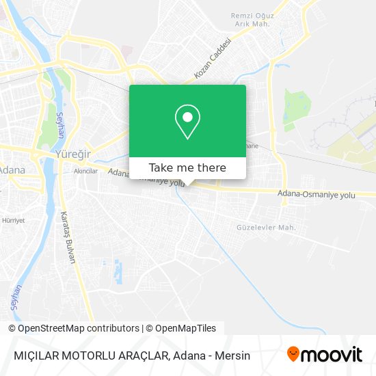 MIÇILAR MOTORLU ARAÇLAR map