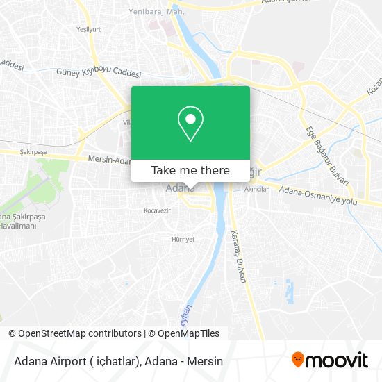 Adana Airport ( içhatlar) map