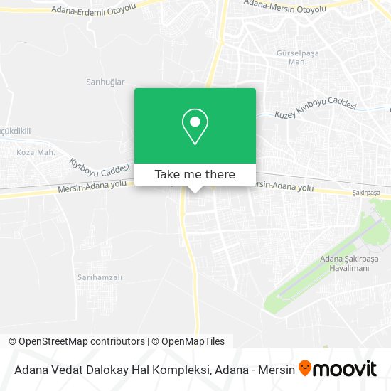 Adana Vedat Dalokay Hal Kompleksi map