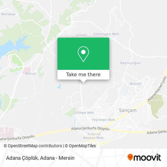 Adana Çöplük map