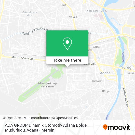 ADA GROUP Dinamik Otomotiv Adana Bölge Müdürlüğü map