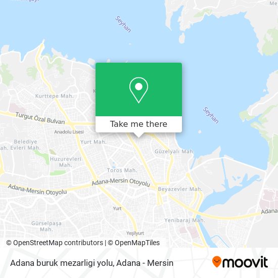 Adana buruk mezarligi yolu map