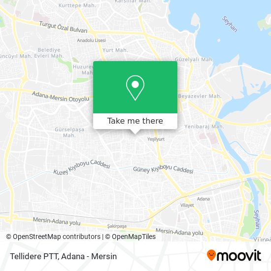 Tellidere PTT map