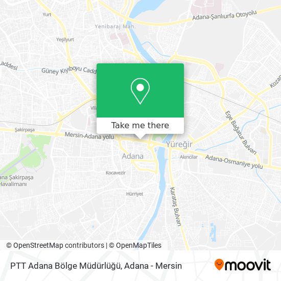 PTT  Adana Bölge Müdürlüğü map