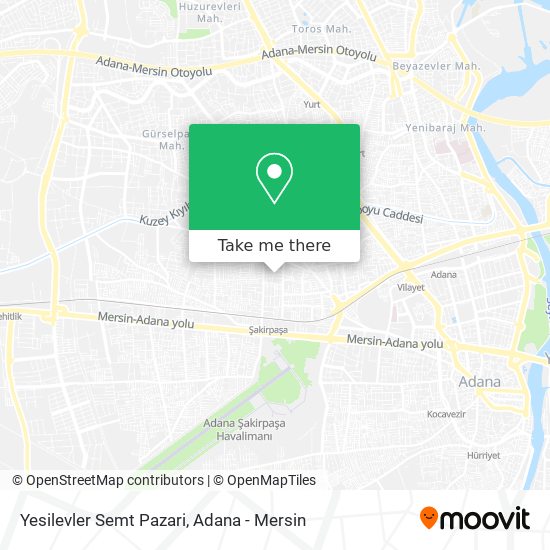 Yesilevler Semt Pazari map