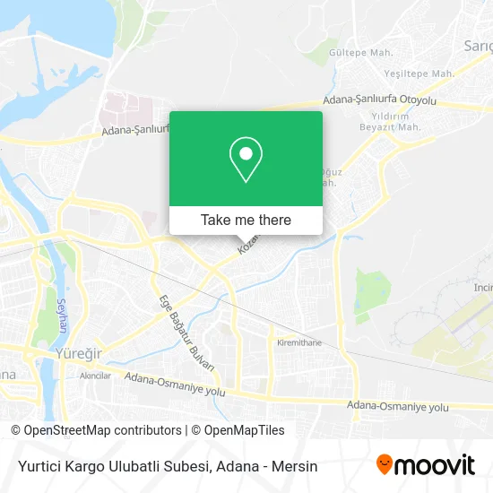 Yurtici Kargo Ulubatli Subesi map