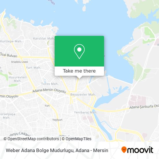 Weber Adana Bolge Mudurlugu map