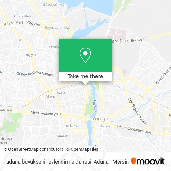 adana büyükşehir evlendirme dairesi map