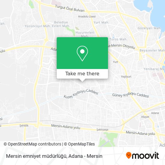 Mersin emniyet müdürlüğü map