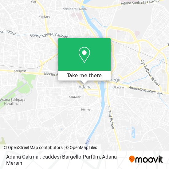 Adana Çakmak caddesi Bargello Parfüm map
