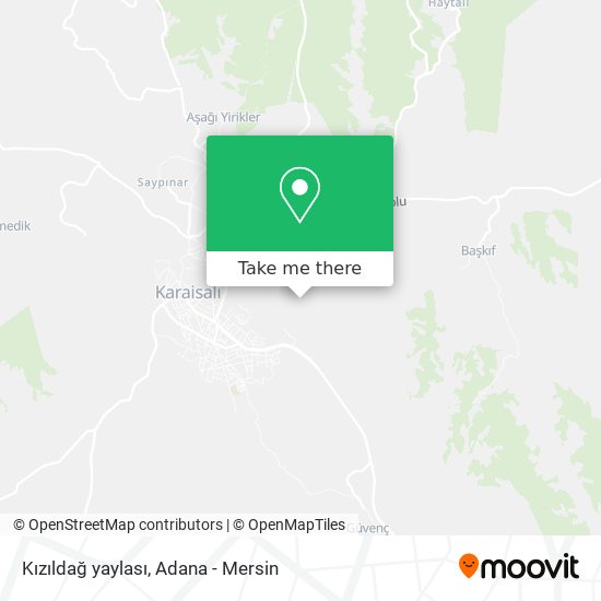 Kızıldağ yaylası map